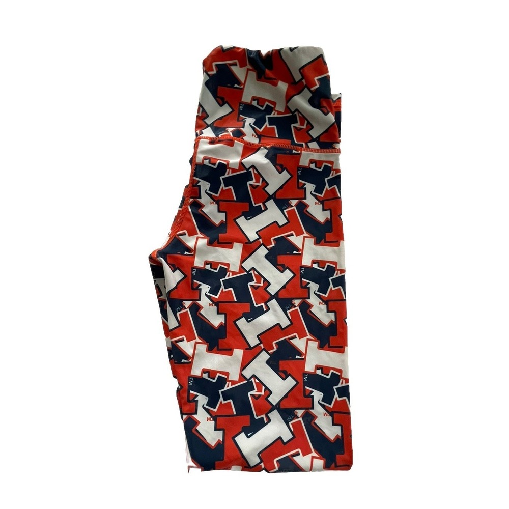 University Of Illinois Badgers Fighting Illini ZooZatz Leggings Pants Sz Small